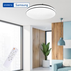 LED 샤이넬 삼색 원형 방등 75W (혼합색)+리모컨